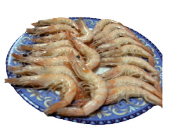 Gambas cocidas